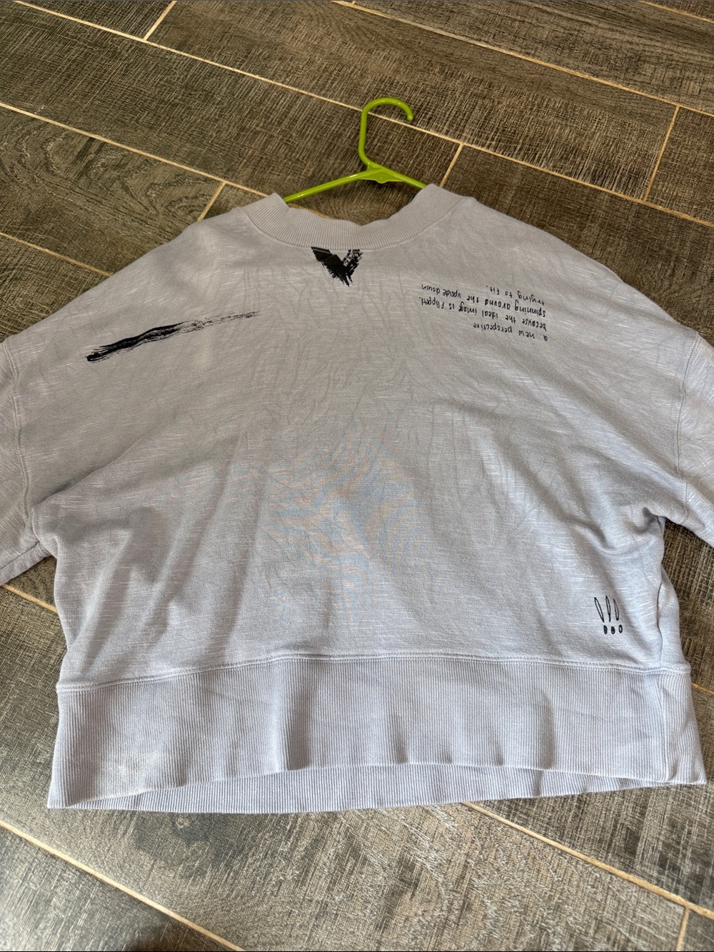 Fabletics Heather Gray Fleece Crewneck Sweatshirt